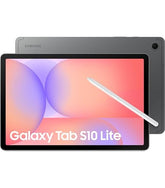 Samsung Galaxy Tab S10 Lite tablet with stylus on a white background