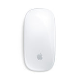White Apple computer mouse on a white background