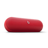 Front view of Beats Pill wireless Bluetooth speaker, highlighting its portable pill-shaped design and mesh grille.
