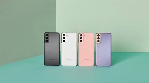 Samsung Galaxy S21 – Phantom Violet, Phantom Pink, Phantom Grey and Phantom White