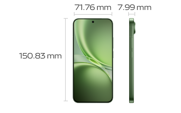 Vivo X300 FE – dimensions