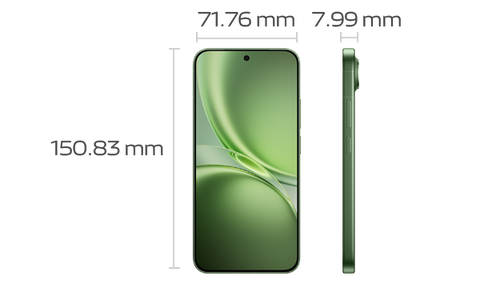 Vivo X300 FE – dimensions