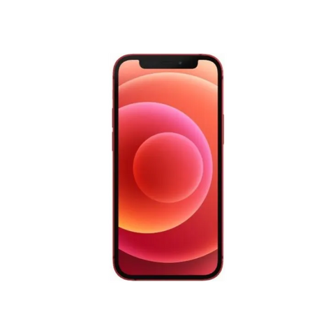 Red iPhone 12 with vibrant display, sleek design, perfect for UAE & KSA shoppers